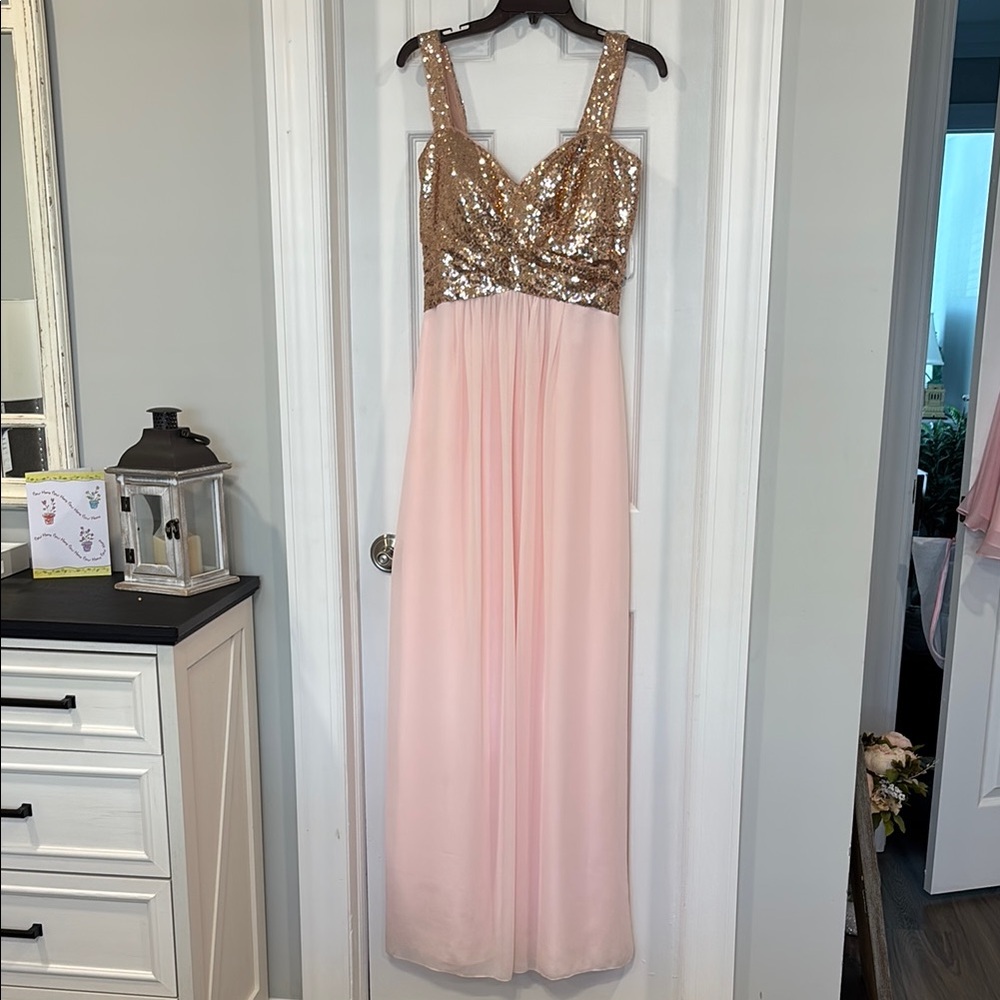 Sequin Top Pink Gown